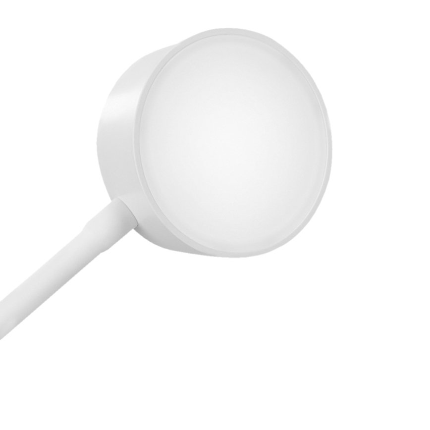 LED Aptumšojama pielāgojama uzlādējams galda lampa ar stiprinājumu LED/2W/1800 mAh 3000/4000/6500K balta