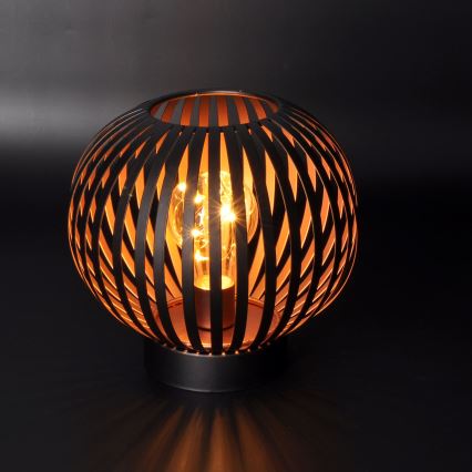 LED Dekoratīva galda lampa LED/3xAA melna/varš