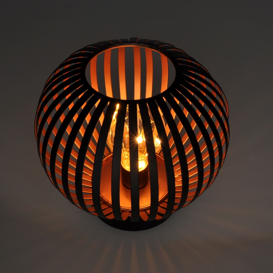LED Dekoratīva galda lampa LED/3xAA melna/varš