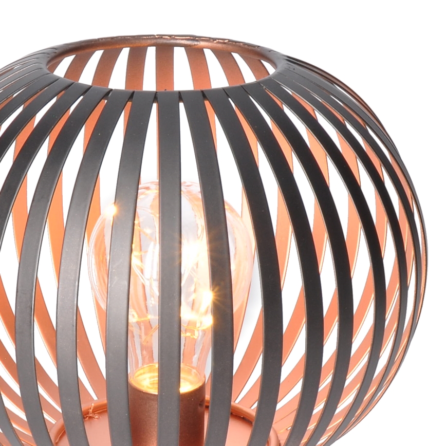 LED Dekoratīva galda lampa LED/3xAA melna/varš
