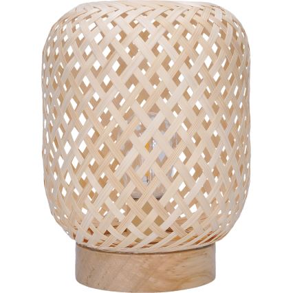 LED Dekoratīva galda lampa BOHO LED/2xAAA rotanga