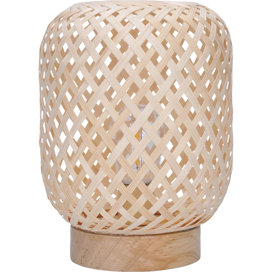 LED Dekoratīva galda lampa BOHO LED/2xAAA rotanga