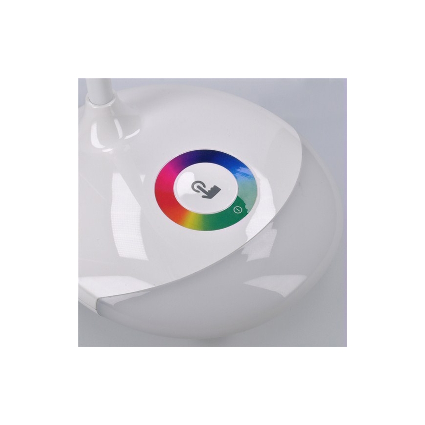 LED RGB Aptumšojama uzlādējama galda lampa LED/5W/5V 1800 mAh