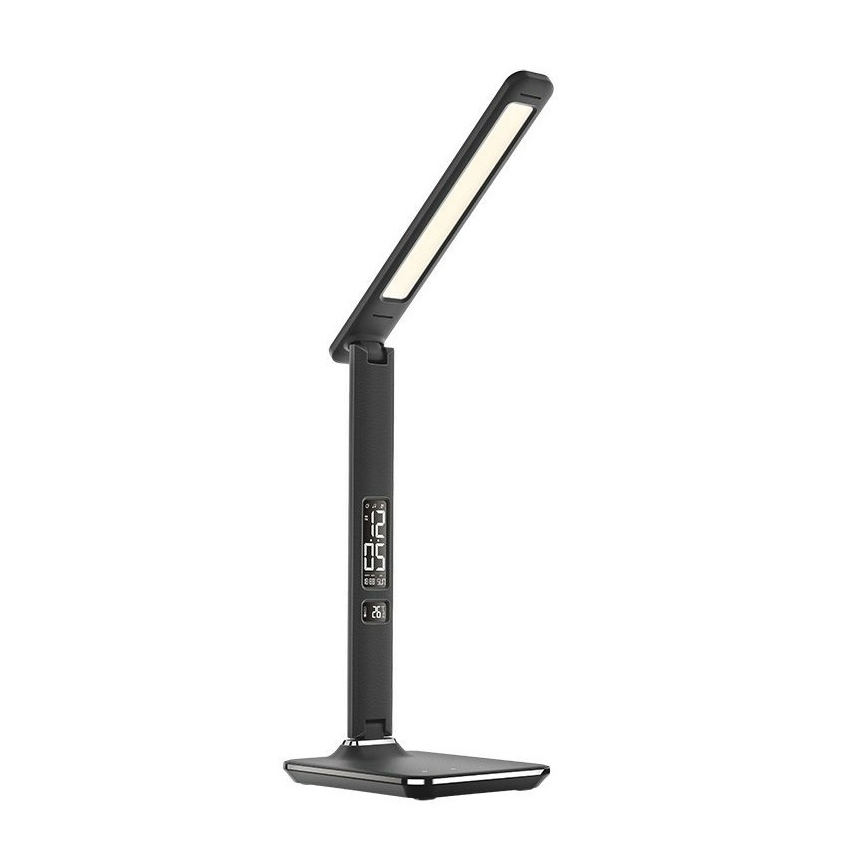 LED Aptumšojama galda lampa ar ekrānu LED/9W/230V, melna