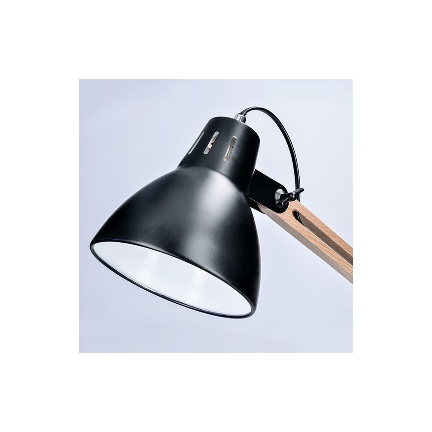 Galda lampa FALUN 1xE27/25W/230V melna/ozols