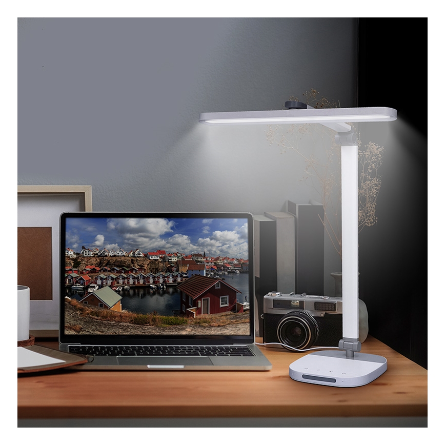 LED Aptumšojama skārienvadāma galda lampa LED/10W/5V 3000/4000/5000K balta