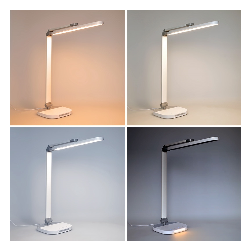 LED Aptumšojama skārienvadāma galda lampa LED/10W/5V 3000/4000/5000K balta