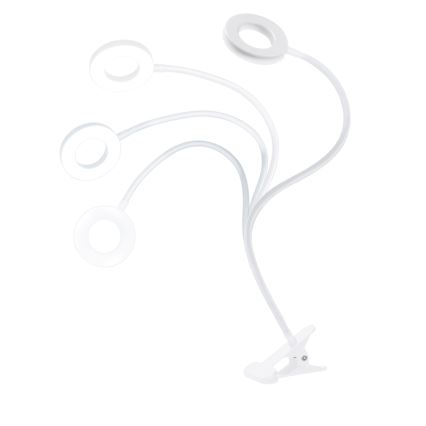 Regulējama LED galda lampa ar skavu LED/8W/230V 3000/4000/5000K balta