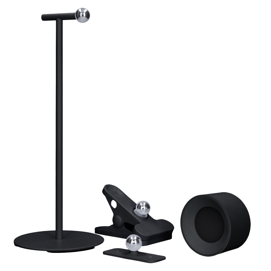 LED Aptumšojama skārienvadāma uzlādējams lampa 3in1 LED/4W/2000 mAh 3000/4000/6500K melna
