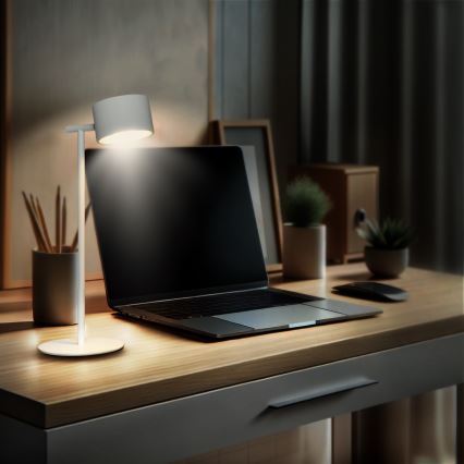 LED regulējama pieskāriena uzlādes lampa 3in1 LED/4W/2000 mAh 3000/4000/6500K balta
