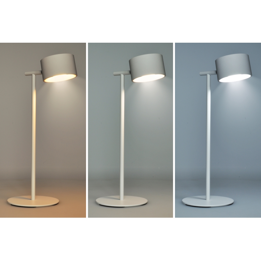 LED regulējama pieskāriena uzlādes lampa 3in1 LED/4W/2000 mAh 3000/4000/6500K balta