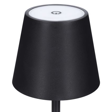 LED regulējamā, uzlādējamā galda lampa ar skārienvadību LUCCA LED/3,7V 3000/4000/6500K 2000 mAh melna