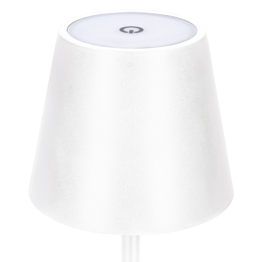 LED regulējama uzlādējamā skārienvadāma galda lampa LUCCA LED/3,7V 3000/4000/6500K 2000 mAh balta
