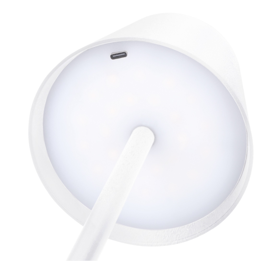 LED regulējama uzlādējamā skārienvadāma galda lampa LUCCA LED/3,7V 3000/4000/6500K 2000 mAh balta