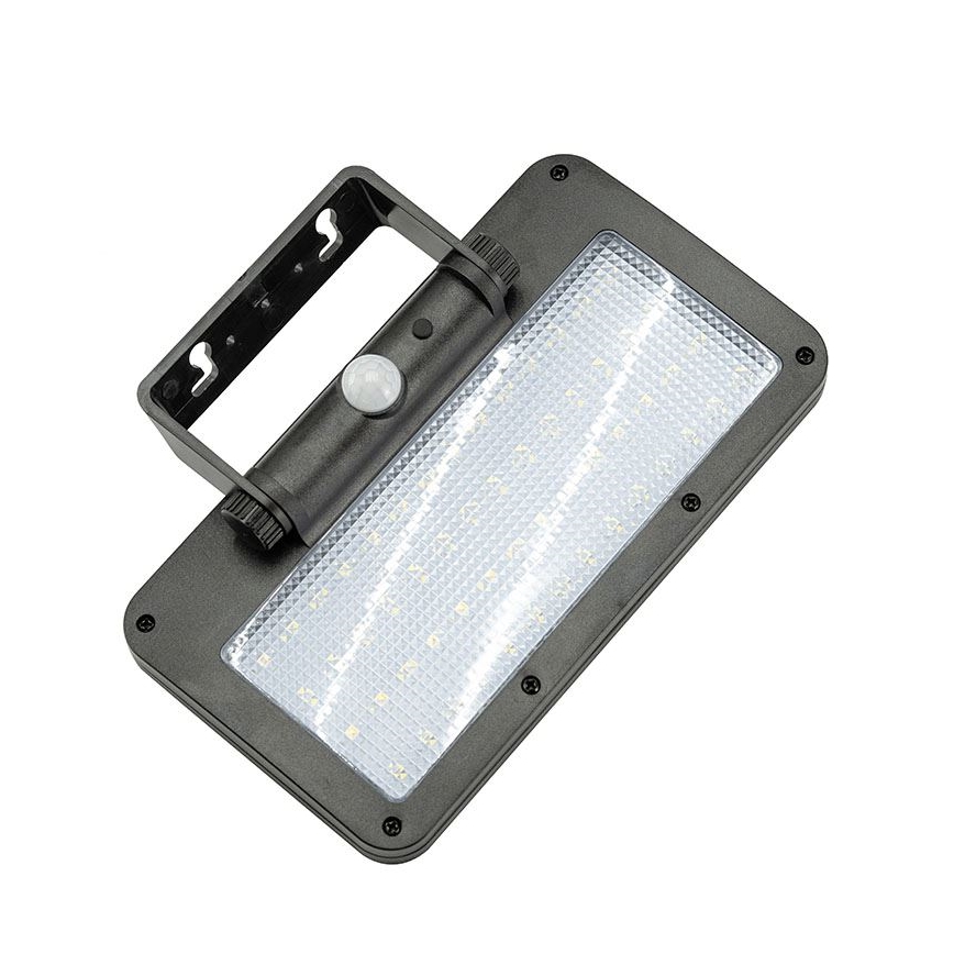 LED saules prožektors ar sensoru, 5 W, 3,7 V, 1500 mAh, IP54