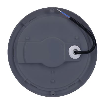 LED Āra sienas lampa LED/13W/230V 4000K IP54 pelēka apaļa