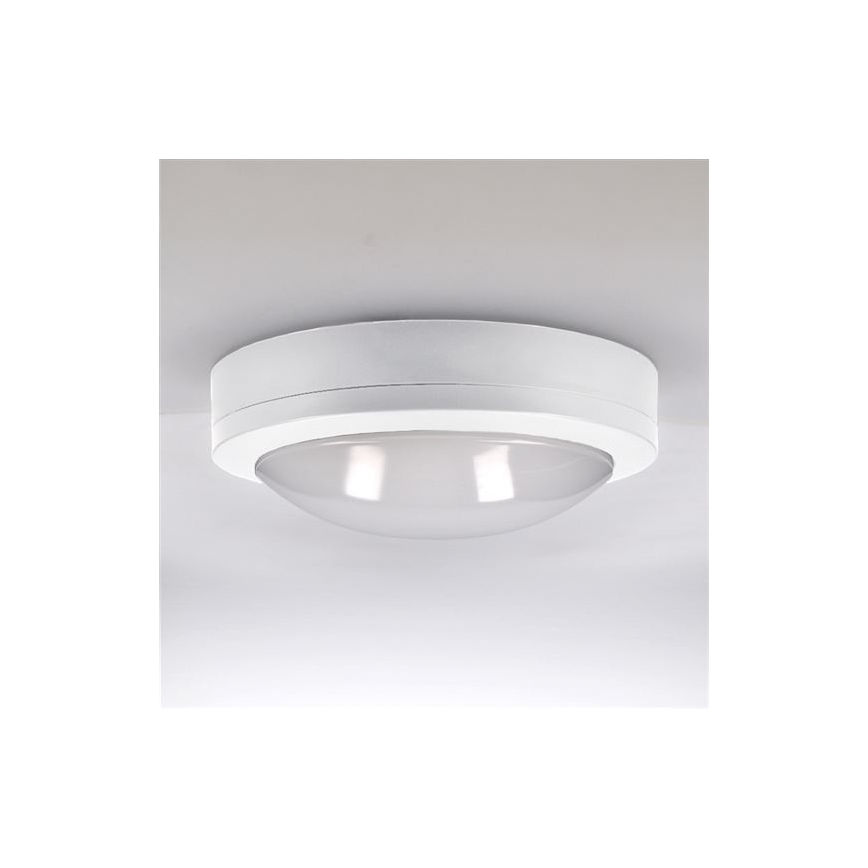 LED Āra griestu lampa SIENA LED/13W/230V IP54 d. 17 cm balta
