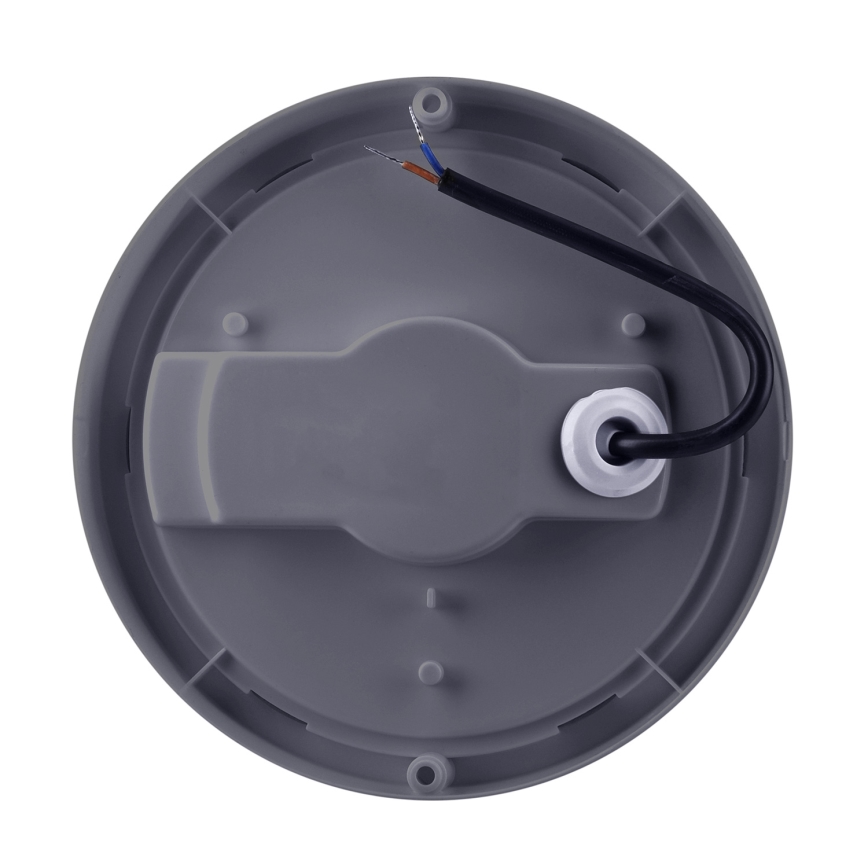 LED Āra sienas lampa LED/20W/230V 4000K IP54 pelēka apaļa