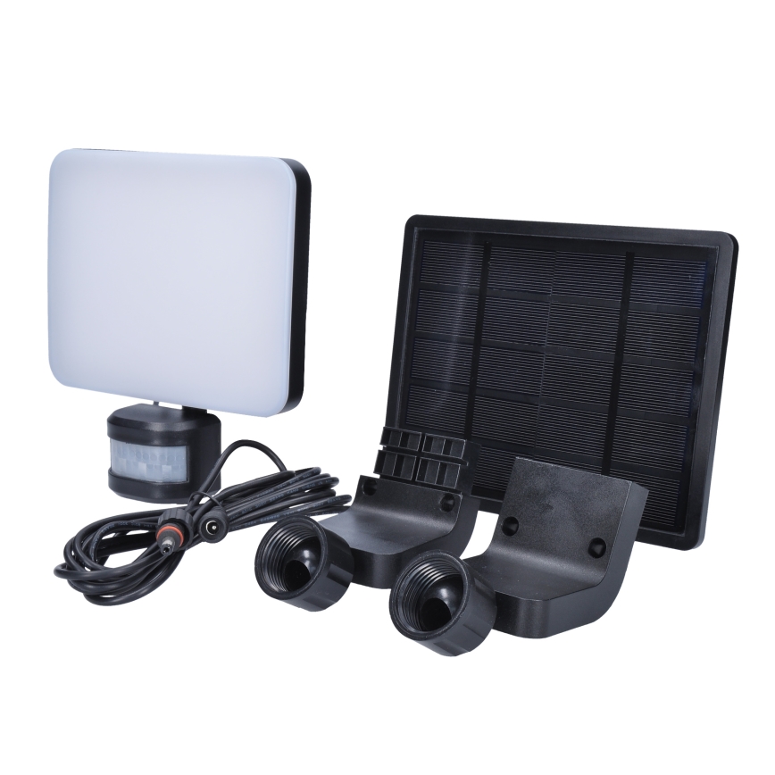 LED saules baterijas prožektors ar kustības sensoru LED/11W/3,7V 4400mAh 3000K/4000K/6500K IP54
