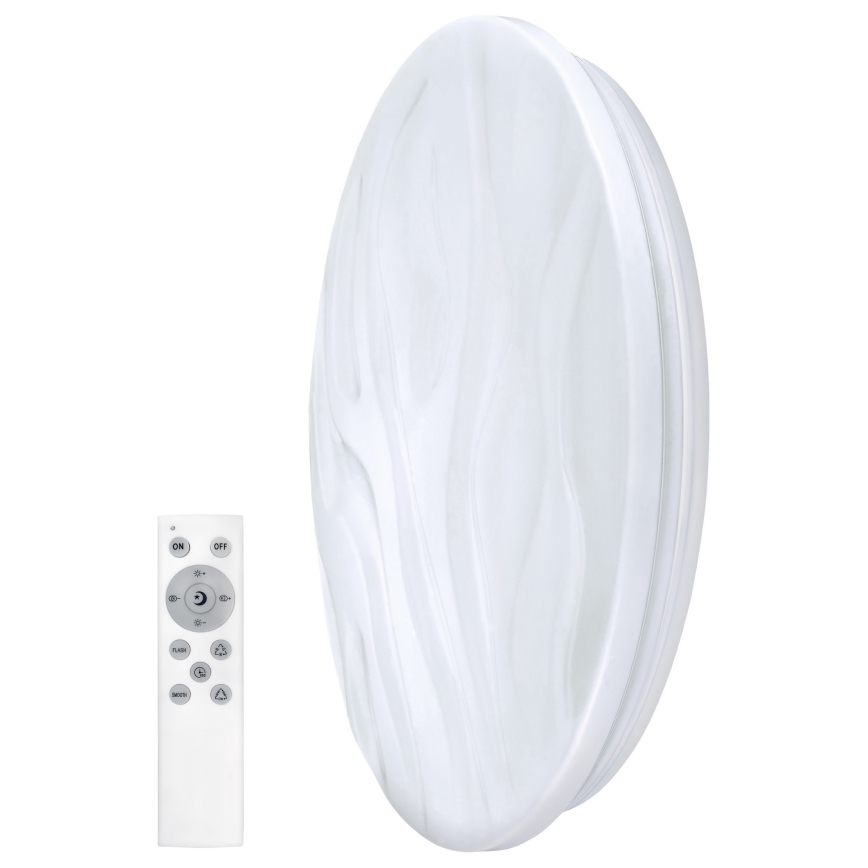 LED RGB Aptumšojams griestu gaismeklis WAVE LED/30W/230V Wi-Fi Tuya + tālvadības pults