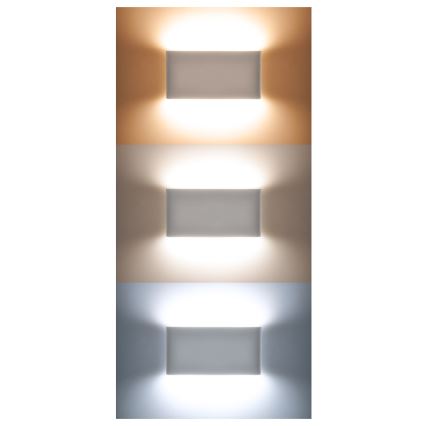 LED Āra sienas lampa MODENA LED/12W/230V 3000/4000/6000K IP54 melna