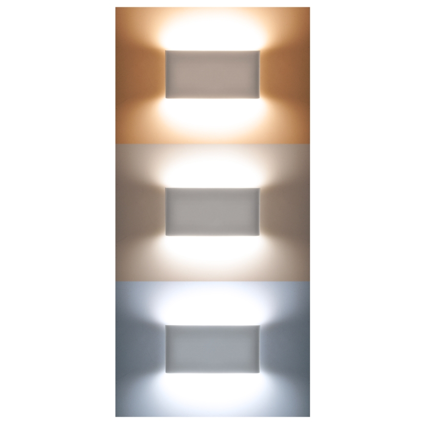 LED Āra sienas lampa MODENA LED/12W/230V 3000/4000/6000K IP54 melna