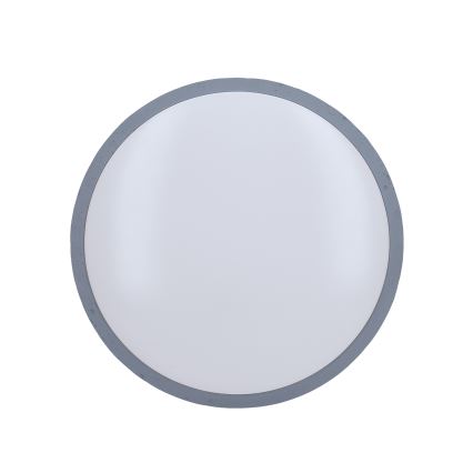 LED Aptumšojama griestu lampa GREY LED/48W/230V 3000-6500K pelēka d. 38 cm + tālvadības pults