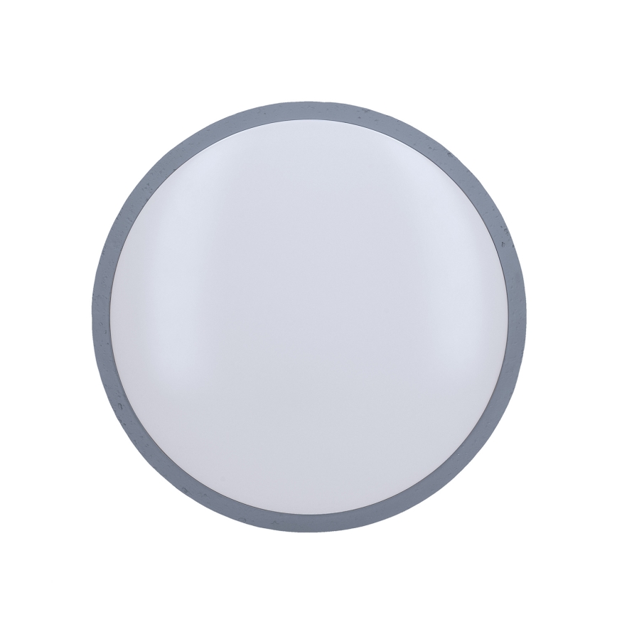LED Aptumšojama griestu lampa GREY LED/48W/230V 3000-6500K pelēka d. 38 cm + tālvadības pults