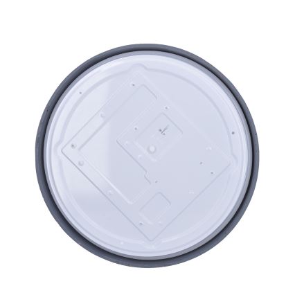 LED Aptumšojama griestu lampa GREY LED/48W/230V 3000-6500K pelēka d. 38 cm + tālvadības pults