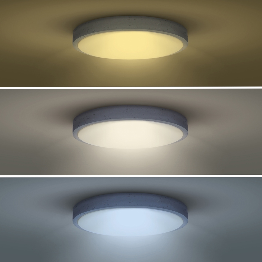 LED Aptumšojama griestu lampa GREY LED/60W/230V 3000-6500K pelēka d. 49 cm + tālvadības pults