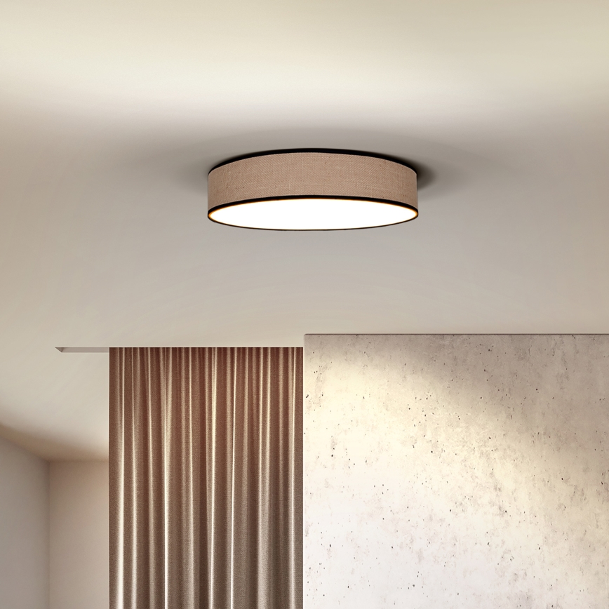 LED Aptumšojama griestu lampa BROWNIE LED/60W/230V 3000-6500K brūna d. 50 cm + tālvadības pults