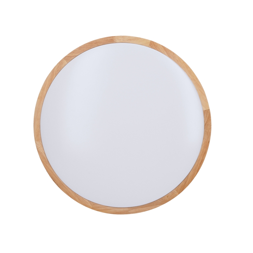 LED Aptumšojama griestu lampa SOLID OAK LED/60W/230V 3000-6500K ozols d. 51 cm + tālvadības pults
