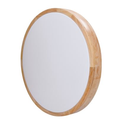 LED Aptumšojama griestu lampa SOLID OAK LED/60W/230V 3000-6500K ozols d. 51 cm + tālvadības pults