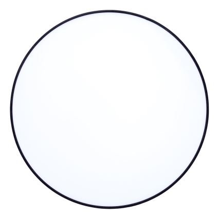 LED Aptumšojama griestu lampa PENLEY LED/48W/230V 3000-6500K d. 40 cm melna + tālvadības pults