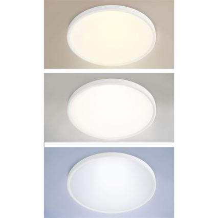 LED aptumšojams griestu virsmas/piekaramais gaismeklis LED/50W/230V 3000-6500K + tālvadības pults