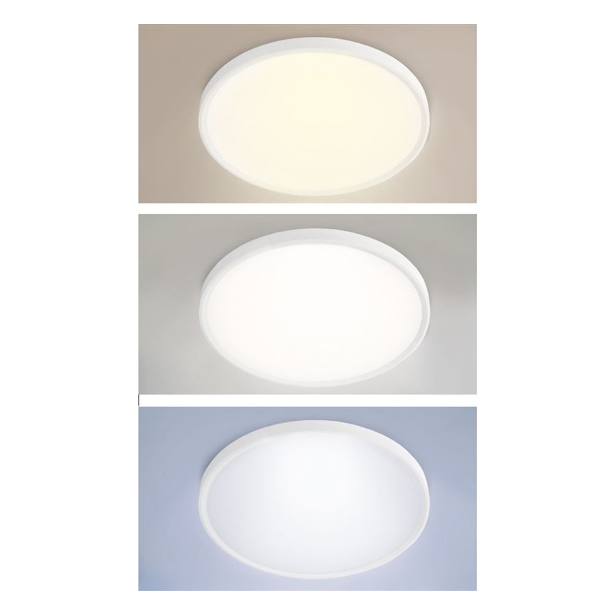 LED aptumšojams griestu virsmas/piekaramais gaismeklis LED/50W/230V 3000-6500K + tālvadības pults