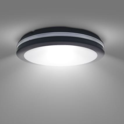 LED Aptumšojama āra griestu lampa LED/36W/40W/44W/230V 3000/4000/6500K IP65 melna