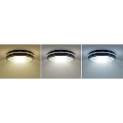 LED Aptumšojama āra griestu lampa LED/36W/40W/44W/230V 3000/4000/6500K IP65 melna