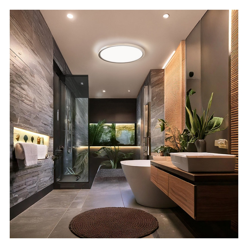 LED vannas istabas griestu lampa ACATE LED/18W/230V 3000/4000/6000K Ø 22 cm IP54