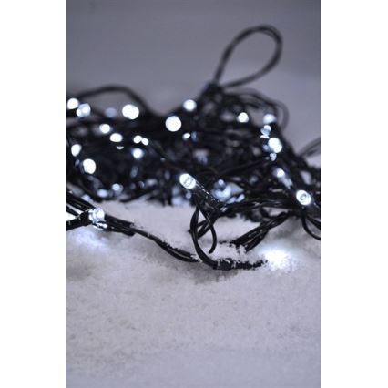 LED āra virtene 100xLED/8 funkcijas IP44 13m auksti balta