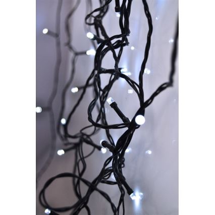LED āra virtene 100xLED/8 funkcijas IP44 13m auksti balta