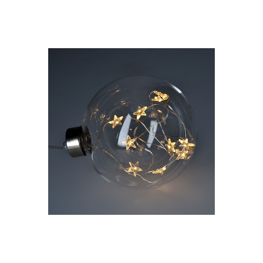 LED Ziemassvētku bumba 10xLED/2xAA