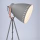 Soligth WA001-G - LED Grīdas lampa MILANO 1xE27 1xE27/10W/230V pelēka 145cm