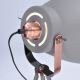 Soligth WA001-G - LED Grīdas lampa MILANO 1xE27 1xE27/10W/230V pelēka 145cm