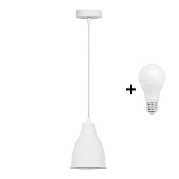 Soligth WA009-W - LED Lustra 1xE27/10W/230V balta 13,5cm Soligth WA009-W - LED Lustra 1xE27/10W/230V balta 13,5cm