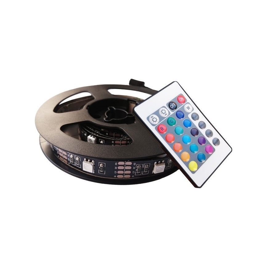 Soligth WM504 - KOMPLEKTS 2x LED RGB Josla priekš TV ar tālvadības pulti IP65 LED/USB 50cm