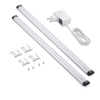 KOMPLEKTS 2x LED Aptumšojams zem skapīša apgaismojums LED/5W/230V