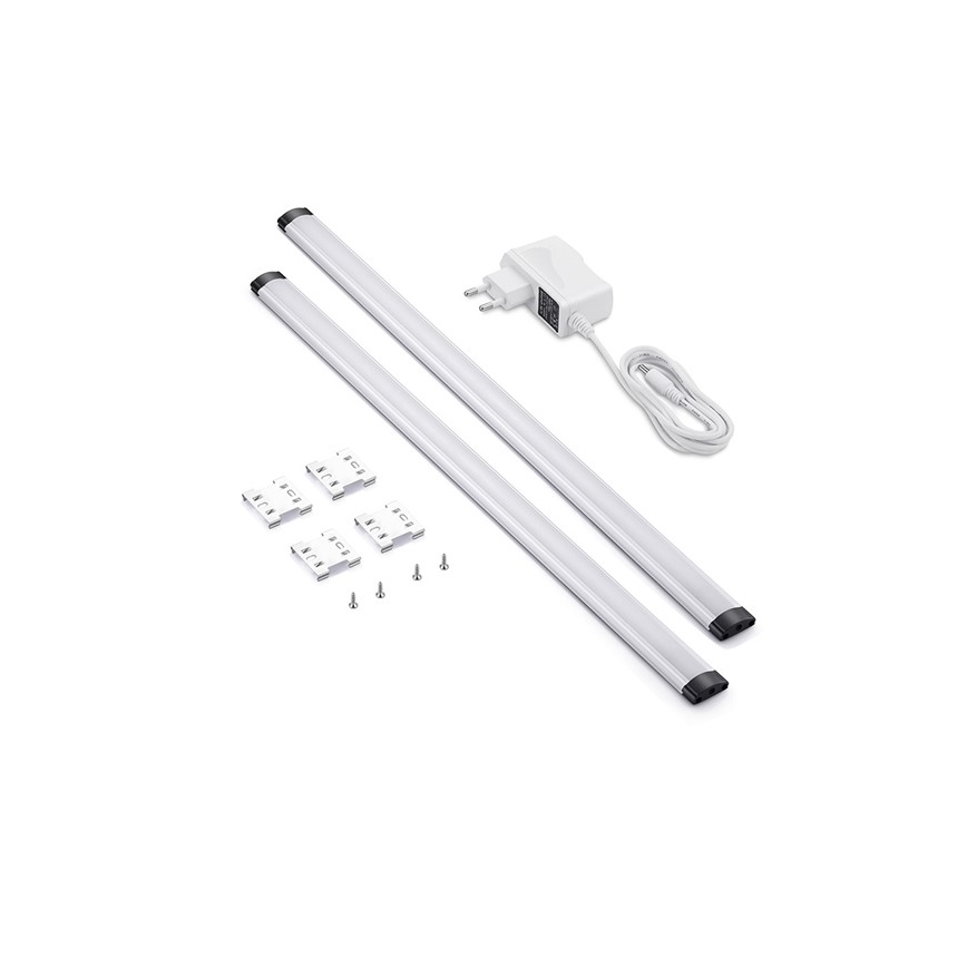 KOMPLEKTS 2x LED Aptumšojams zem skapīša apgaismojums LED/5W/230V