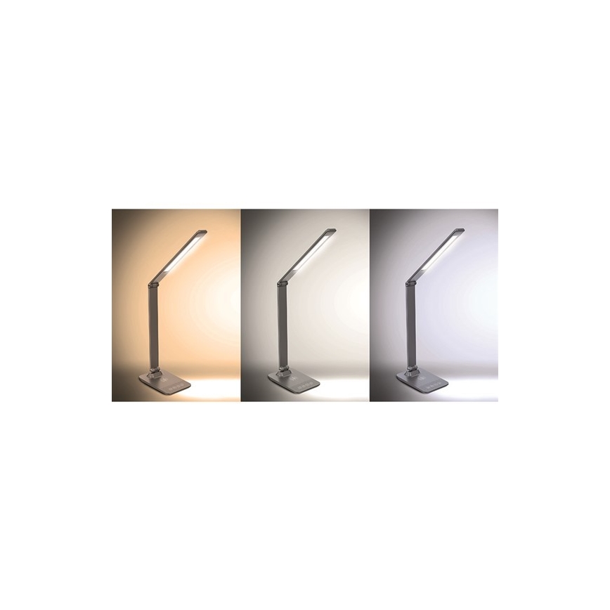 LED aptumšojama galda lampa ar bezvadu lādētāju LED/10W/100-240V