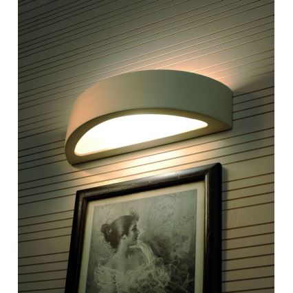 Sienas lampa ATENA 1xE27/60W/230V 40,5 cm balta